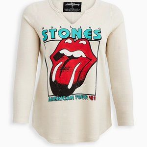 NEW – Torrid Rolling Stones Thermal Shirt – Size 1 (14-16)